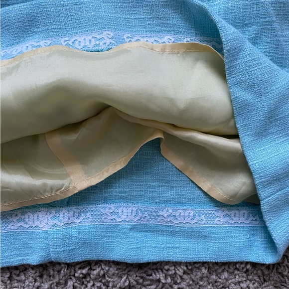 Lilly Pulitzer Bibi Tweed Strapless Mini Dress in Skye Blue Sz 2 Southern - Picture 14 of 15